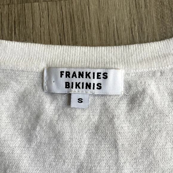 Frankies Bikinis Kate Cloud Knit Shrug Top Small - Picture 6 of 7